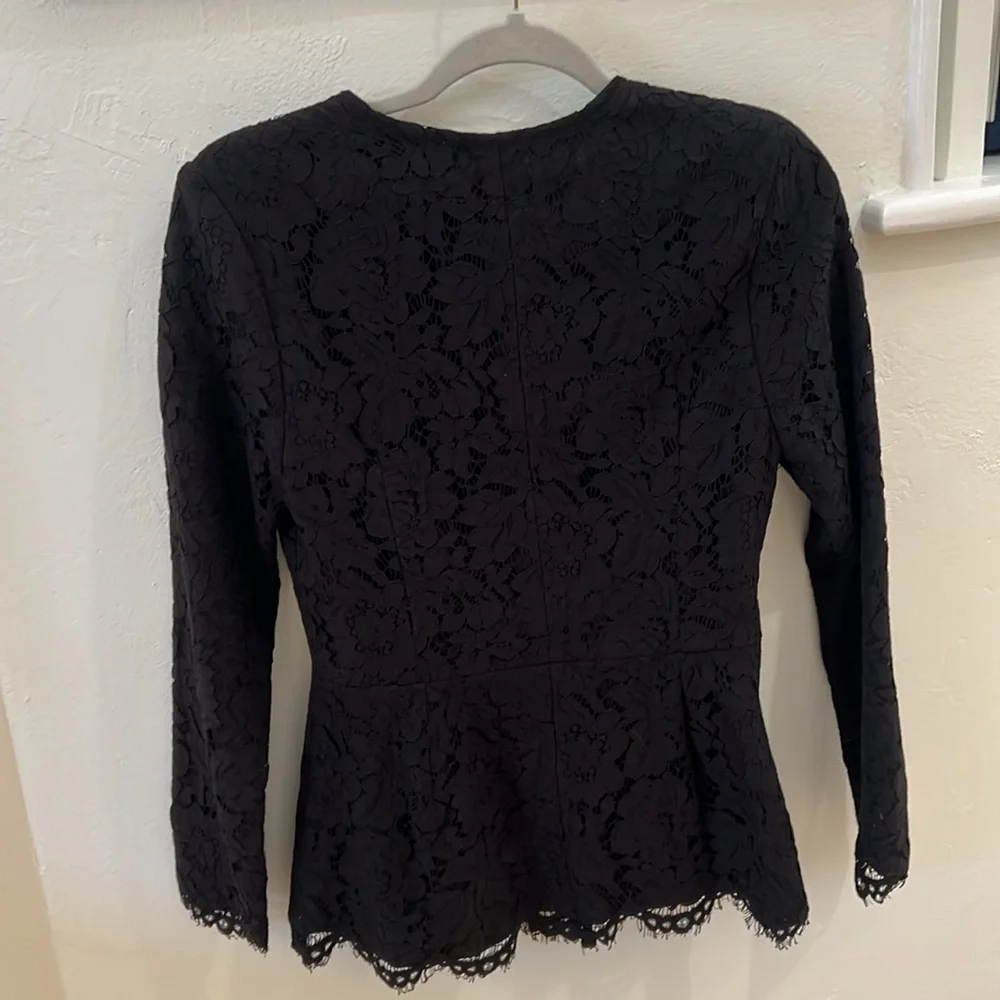 NWT Cupcakes and Cashmere Black Lace Tess Blazer Size Small - Picture 9 of 9